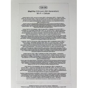 iPad Pro 12,9'' 5a Generazione 128GB 256GB 512GB 1TB A2461