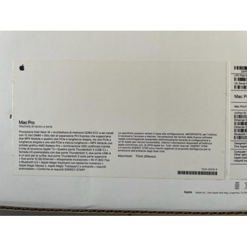 Apple Mac Pro 2019 Xeon 28 Core │ 192 GB RAM | 2 TB SSD