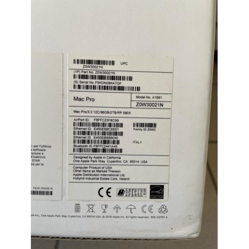 Apple Mac Pro 2019 Xeon 28 Core │ 192 GB RAM | 2 TB SSD