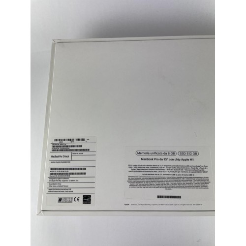 MacBook Pro 13” 2020 Chip Apple M1 8C CPU 8C GPU 8GB 512GB MYDC2T/A A2338 SILVER