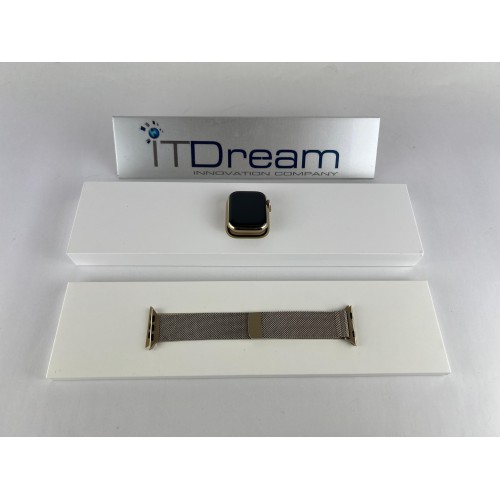 Apple Watch Serie 8 41mm Gps + Cell Cassa in Acciaio Gold MNJF3TY/A