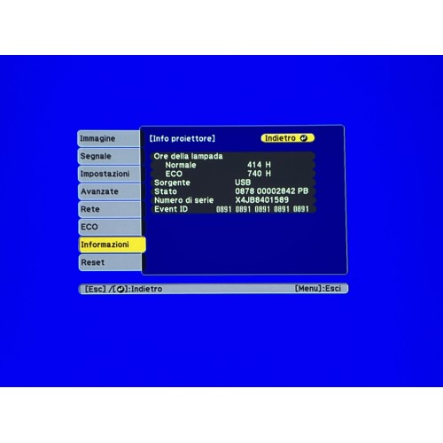 EPSON Videoproiettore EB-W42 3600ANSI lumen 3LCD WXGA (1280x800) Nero, Bianco GRADO A+